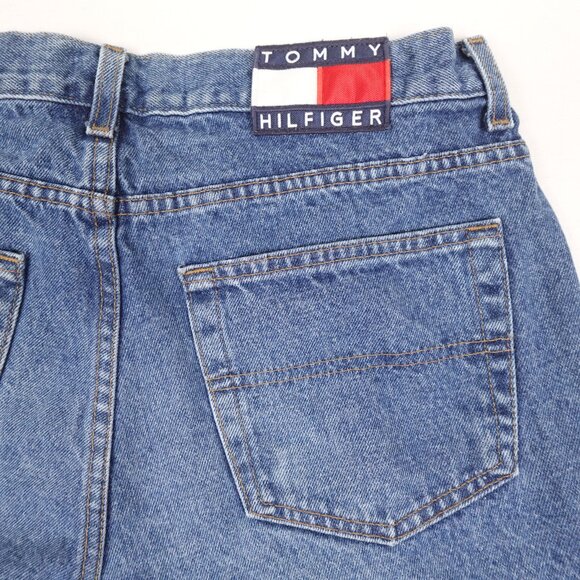 Vintage 90s Tommy Hilfiger Baggy Freedom Jeans Men's 37x30 Made in Canada - Picture 9 of 12